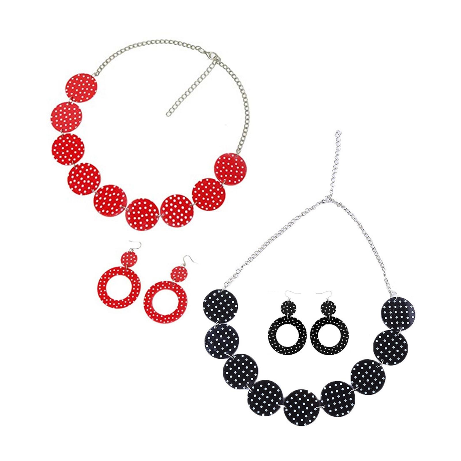 Women'S Accessories In The 1950S - Набор сережек и ожерелья в стиле