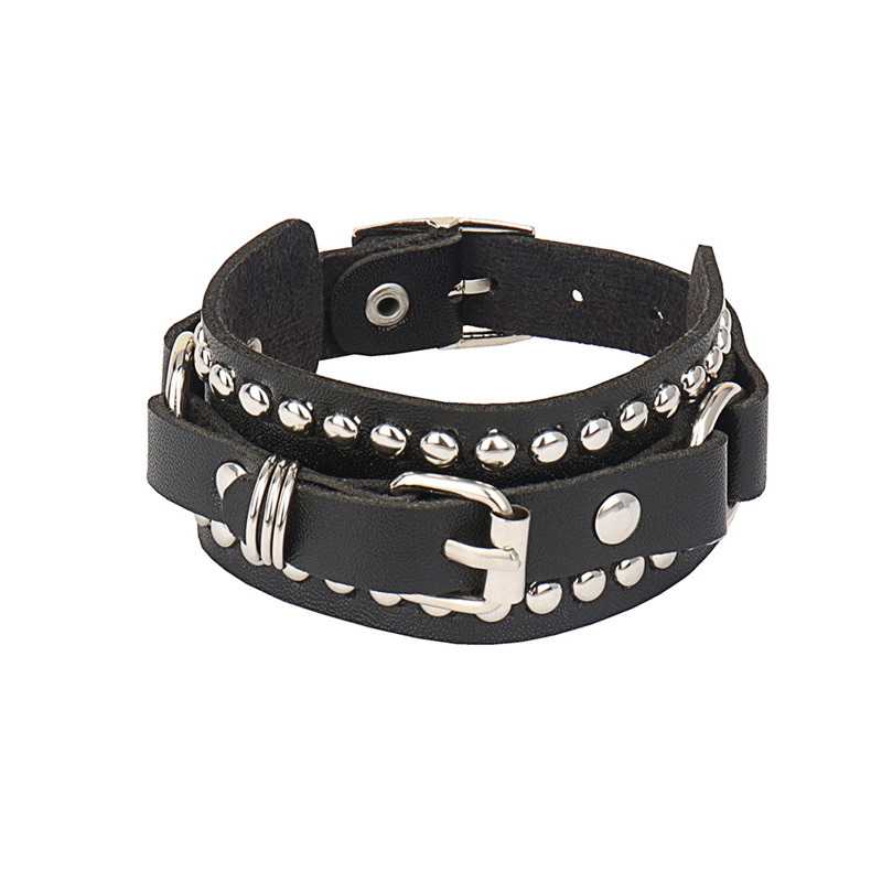 Готический черный кожаный брас – обзор и цена Women'S Emo Accessories