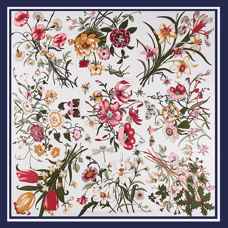 POBING саржевый шелковый шарф, – обзор и цена Silk Scarf Square