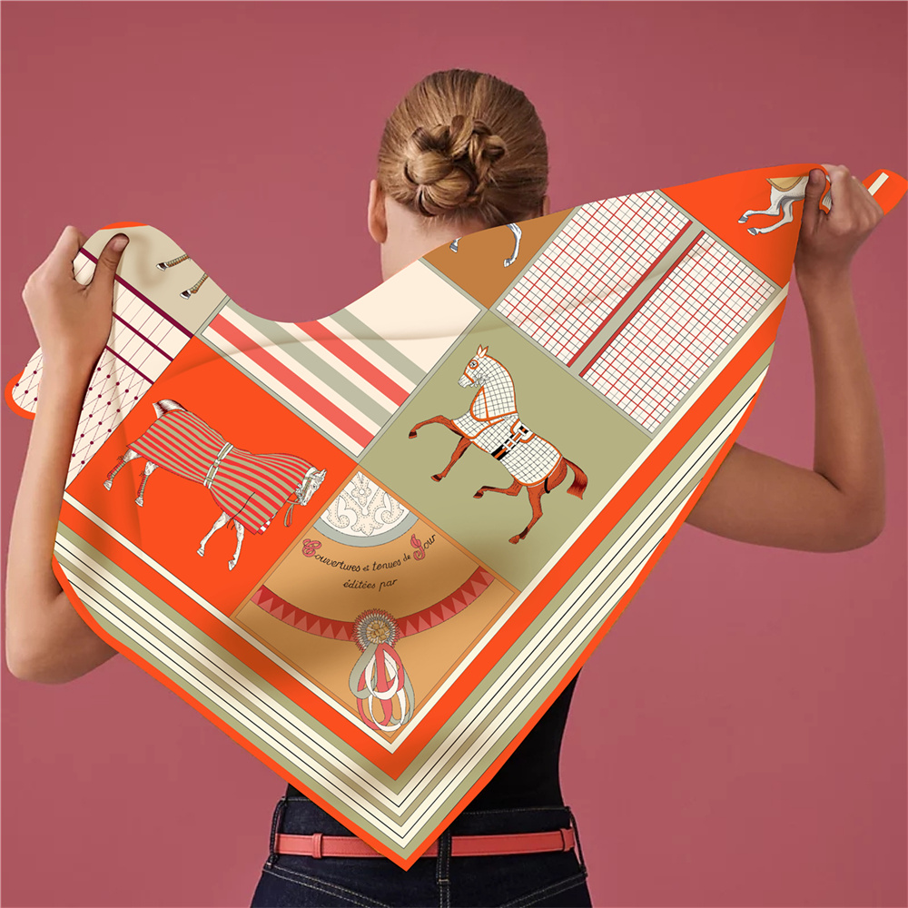 Новый дизайн, модные шелковые  – обзор и цена Silk Scarf Square