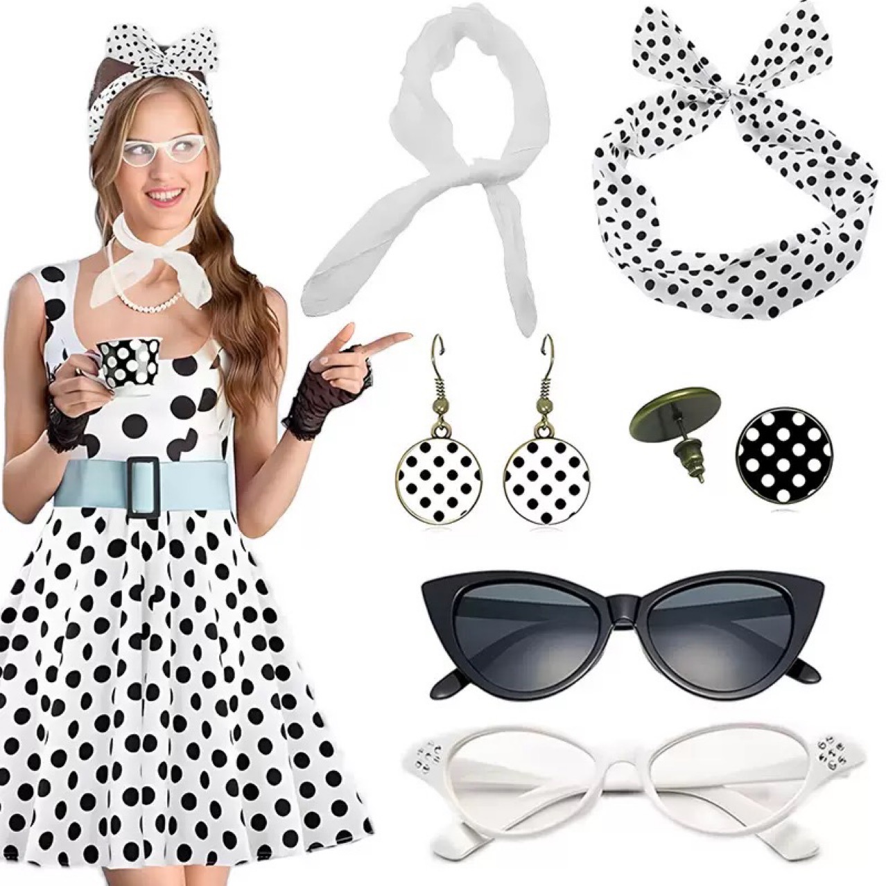 Костюм для женской вечеринки в – обзор и цена Women'S Accessories In The 1950S