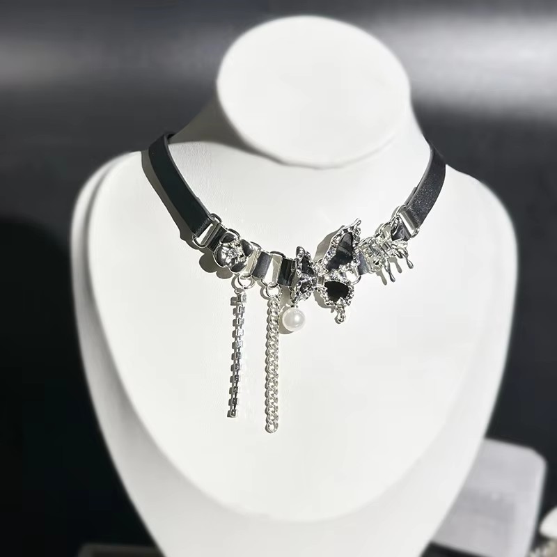 Y2K винтажное ожерелье с бабоч – обзор и цена Women'S Emo Accessories