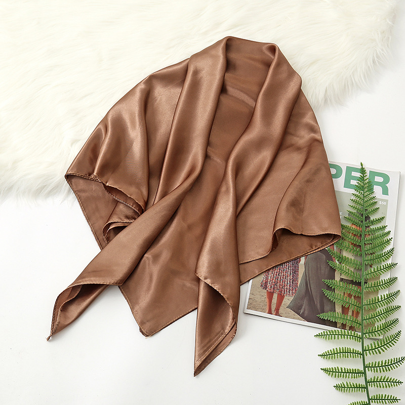 90 см однотонный шейный платок – обзор и цена Silk Scarf Square